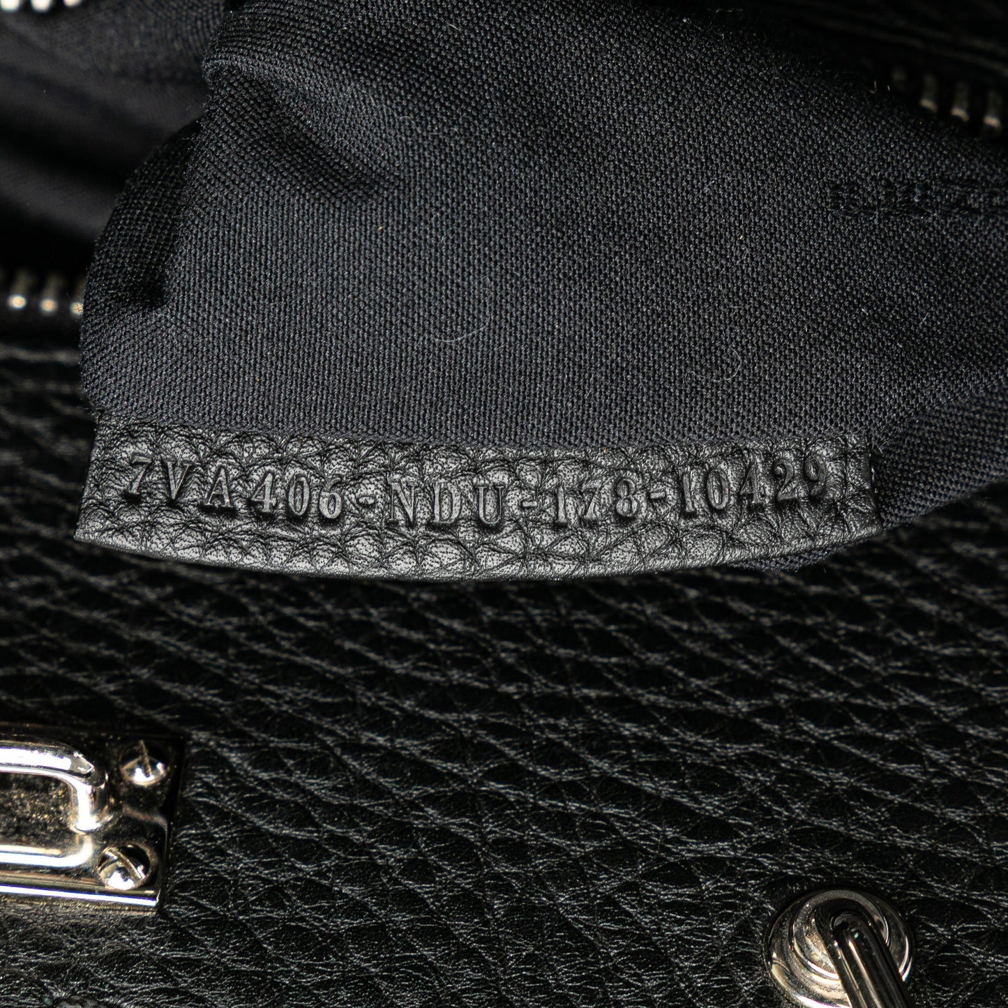 Black Fendi Large Leather Selleria Peekaboo Iconic Fit Bag