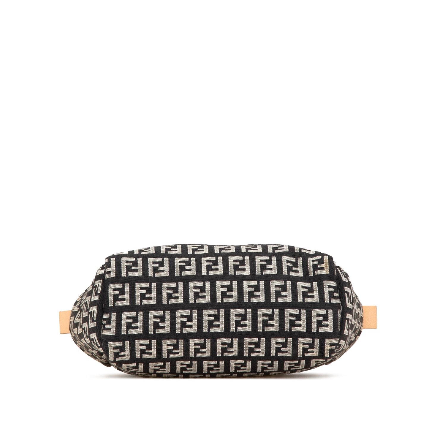 Black Fendi Mini Zucchino Canvas Handbag
