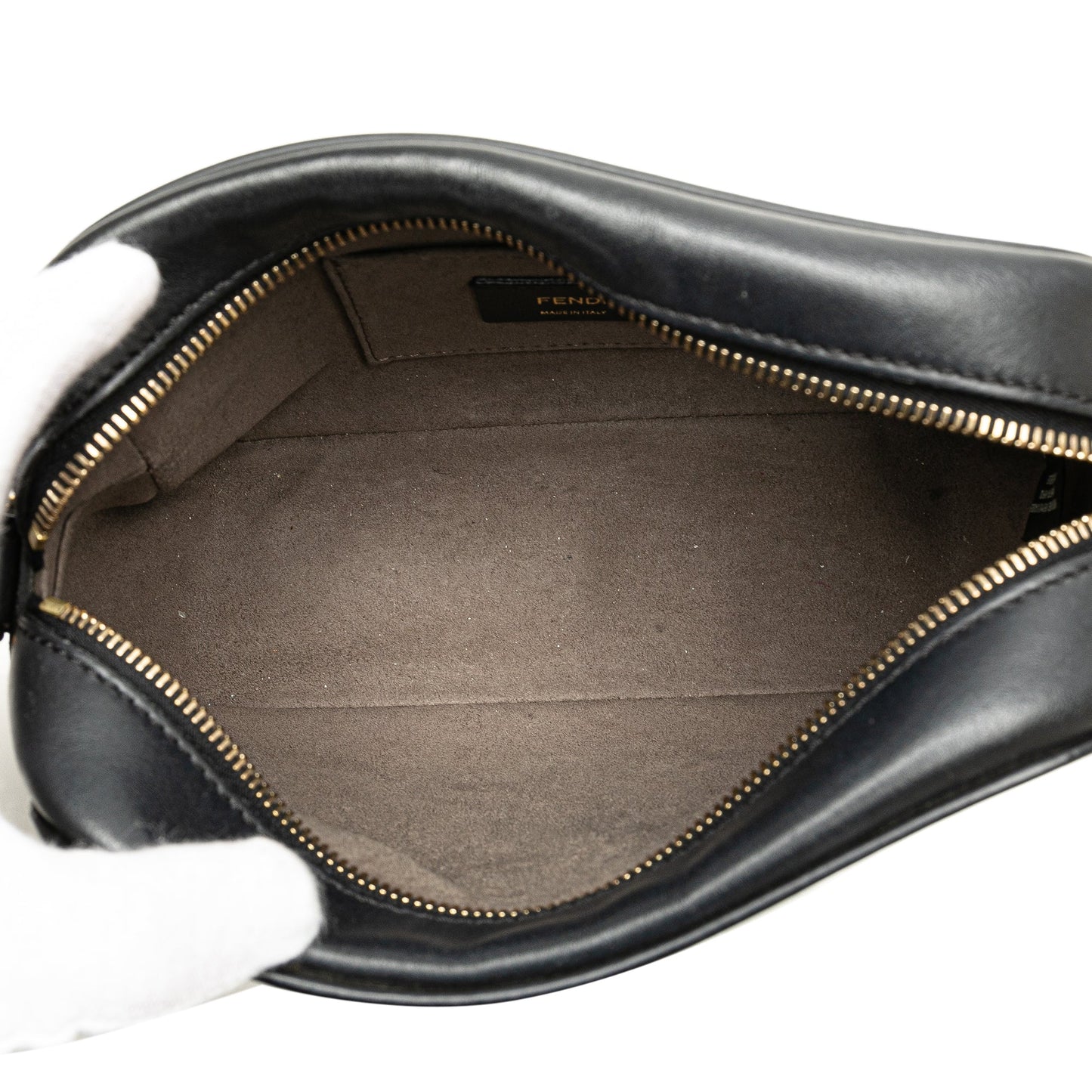 Black Fendi Calfskin F is Fendi Camera Bag