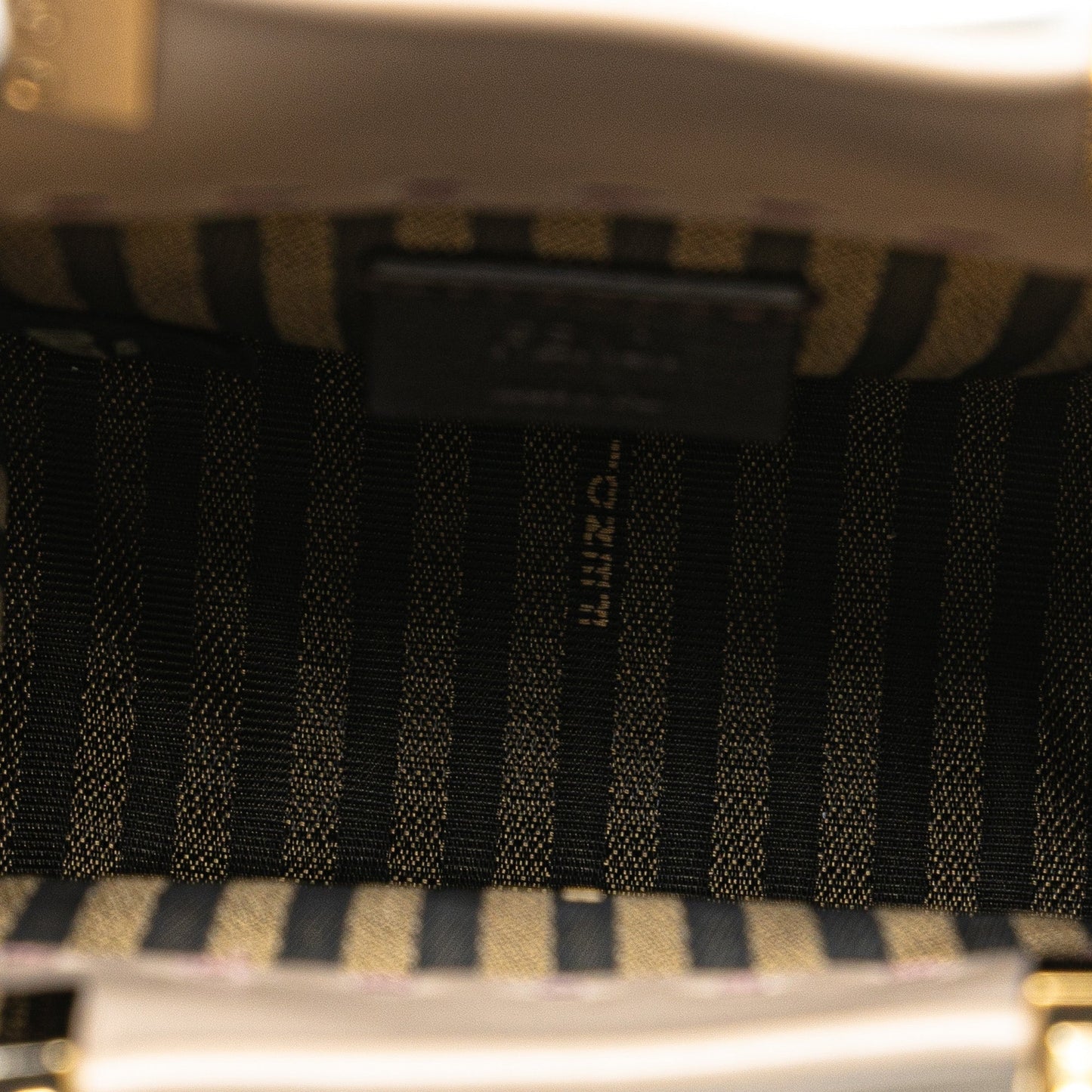 Beige Fendi Mini Leather Sunshine Shopper Tote Satchel