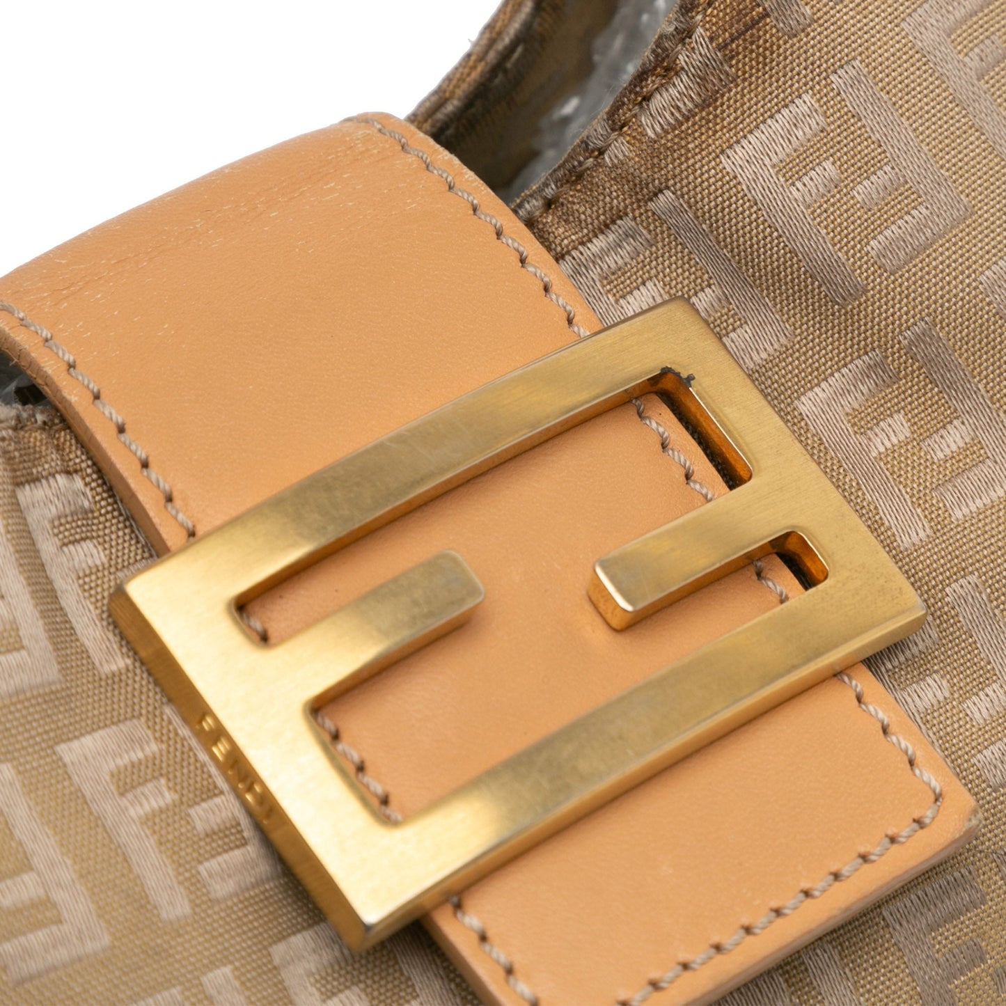Beige Fendi Zucchino Canvas Hobo