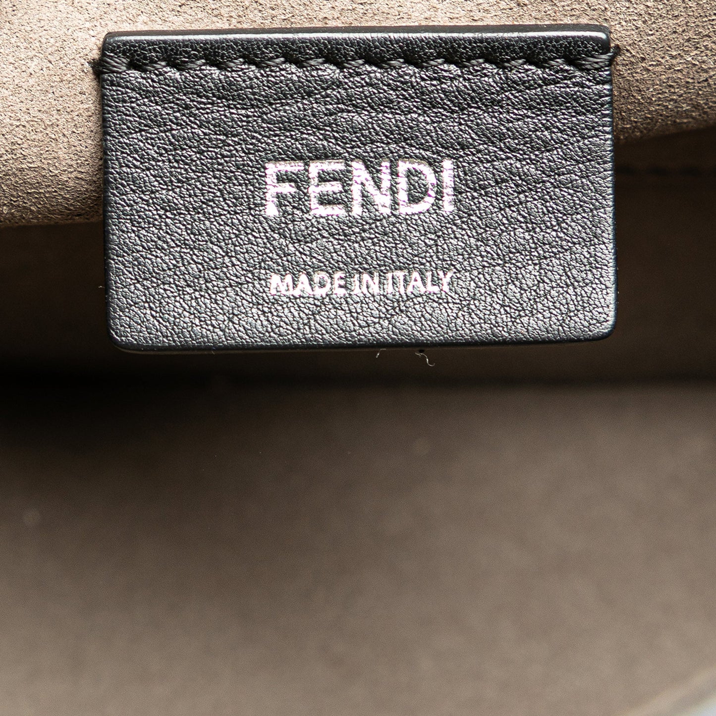 Black Fendi Small Leather Kan I F Crossbody