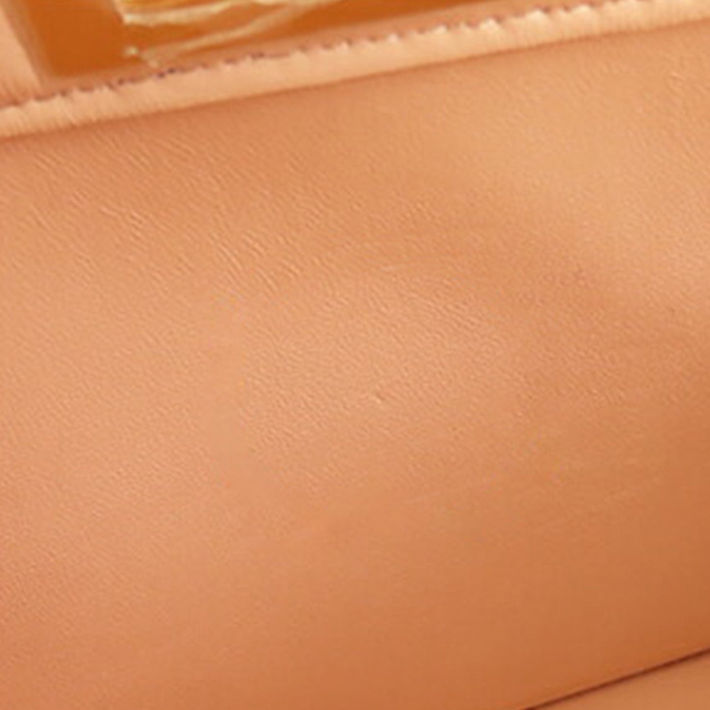 Yellow Fendi Small Leather Peekaboo ISeeU East West Bag Satchel