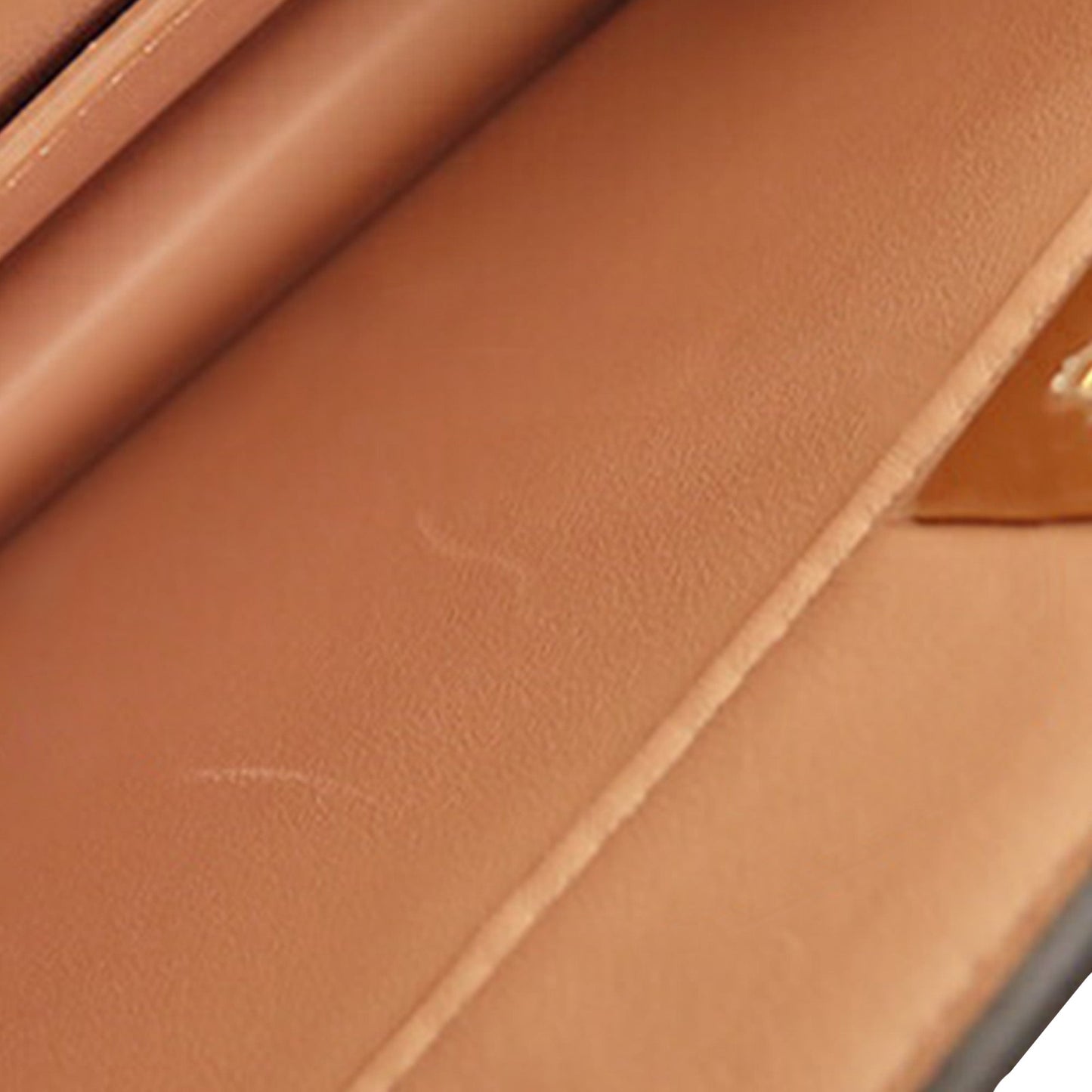 Yellow Fendi Small Leather Peekaboo ISeeU East West Bag Satchel
