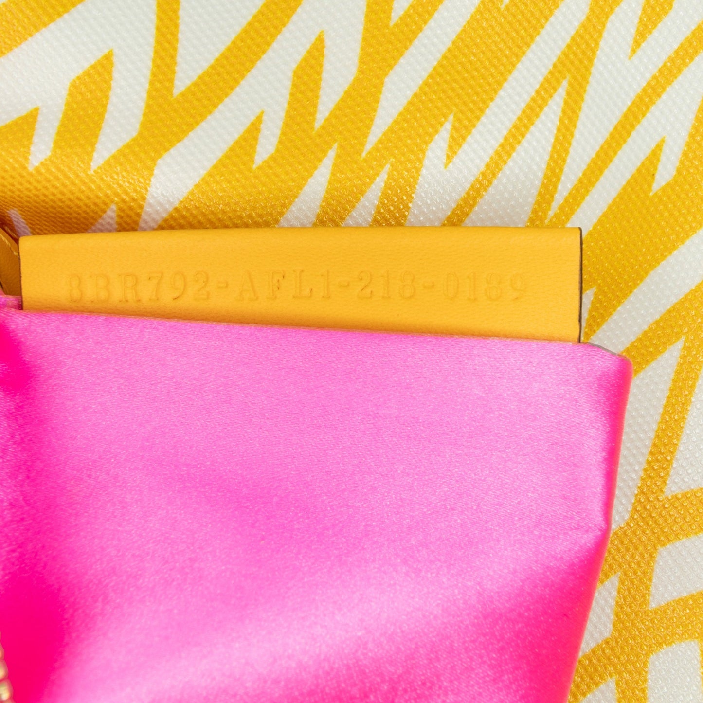 Yellow Fendi Sarah Coleman Zucca Coated Canvas 1997 Vertigo Baguette Shoulder Bag