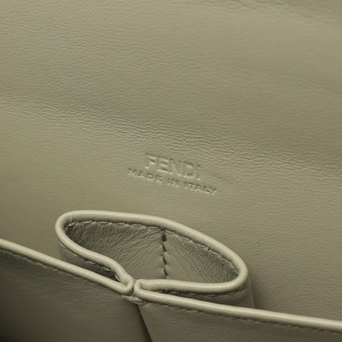 Beige Fendi Patent First Sight Chain Satchel