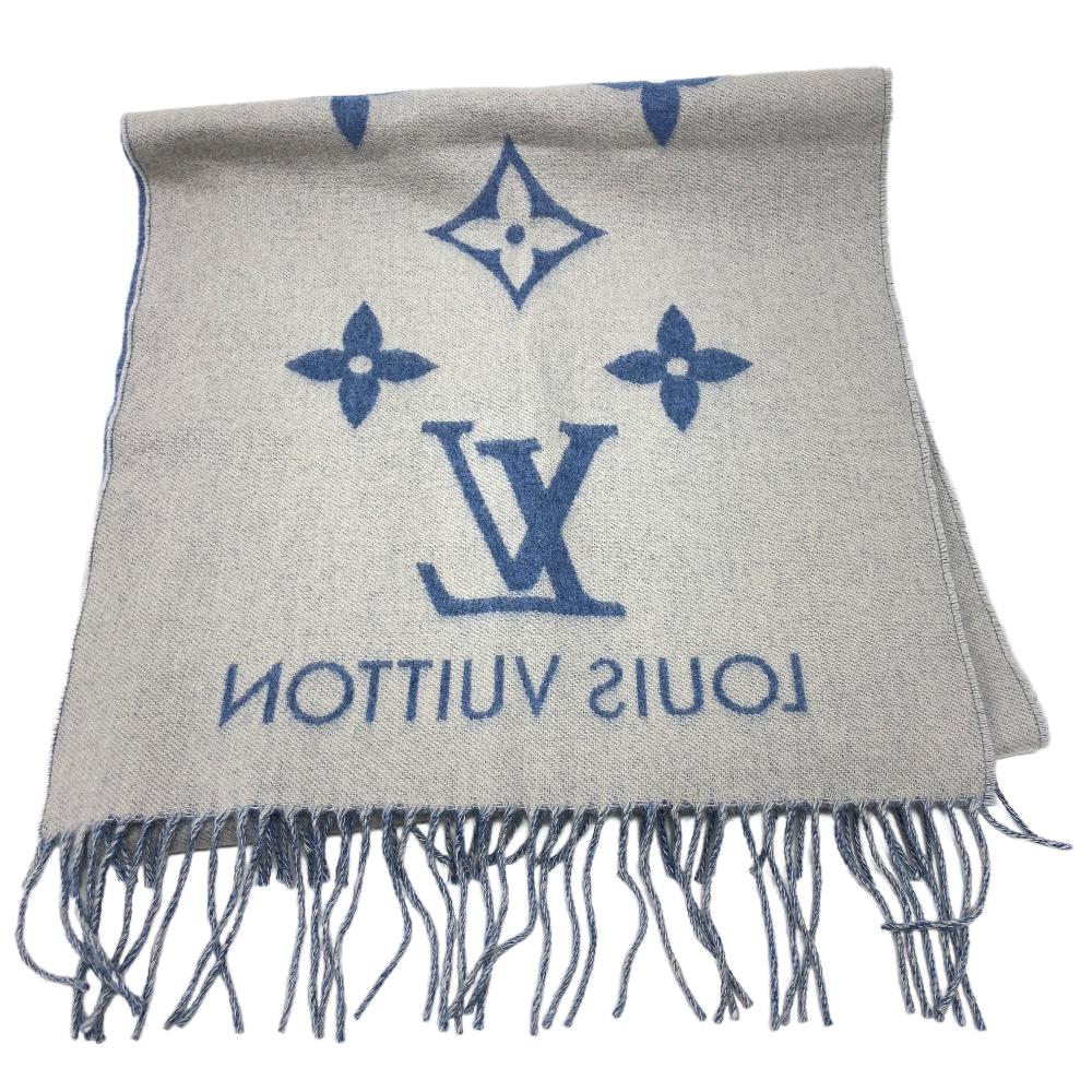 LOUIS VUITTON Scarf M75704 cashmere gray Escalp Reykjavik Women Used