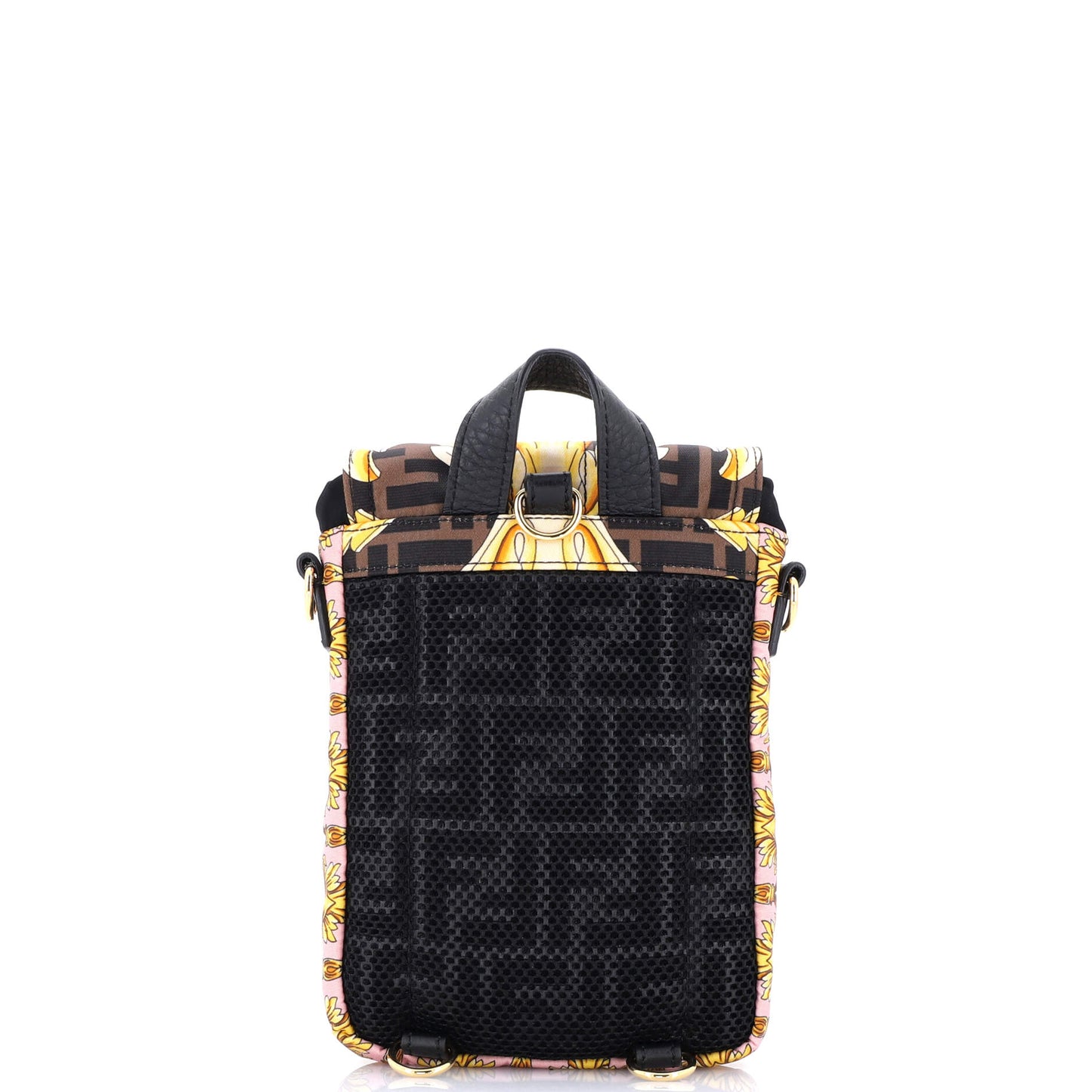 x Versace Fendace Fendiness Backpack Printed Zucca Nylon Mini