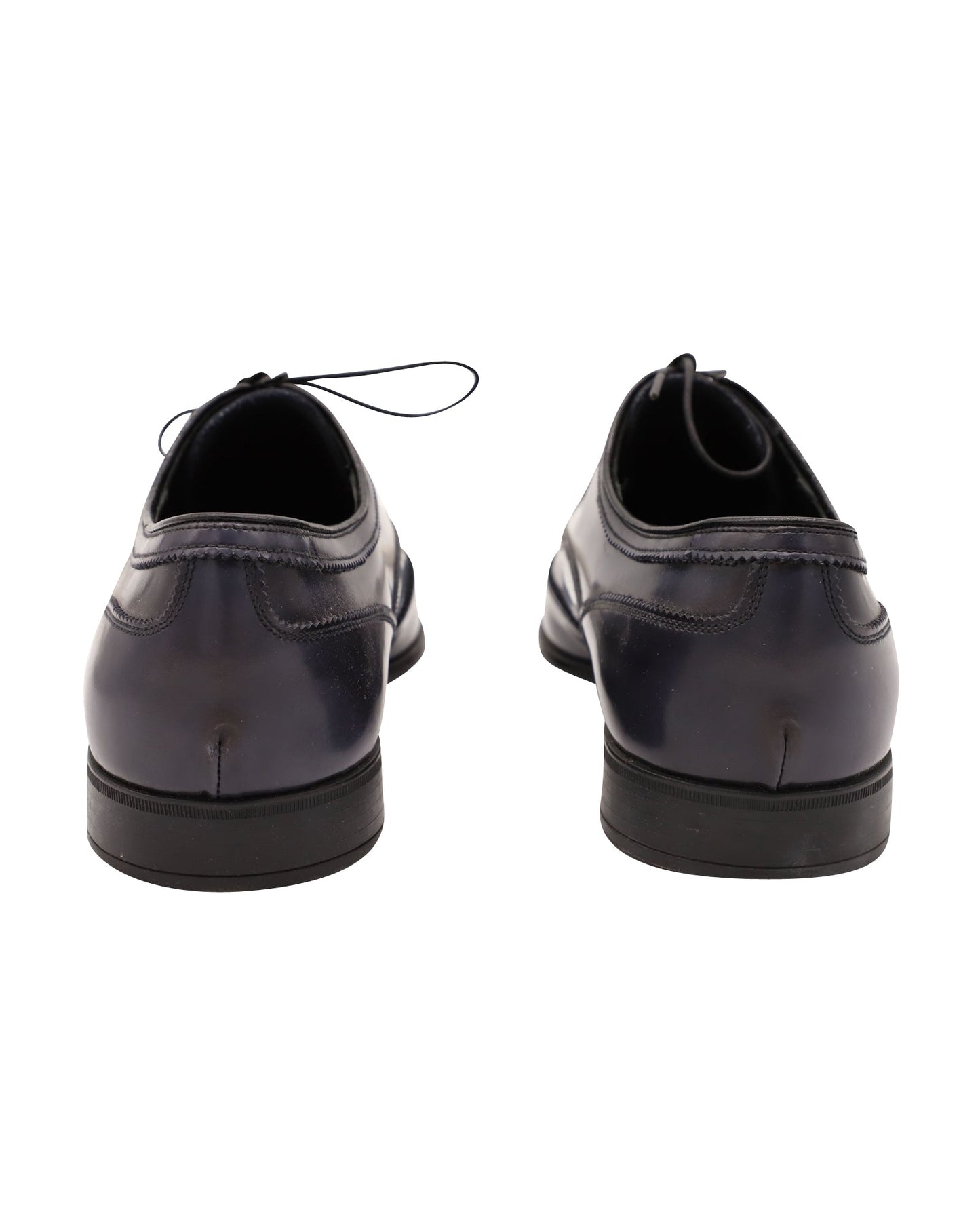 Prada Brogues Shoes in Blue Leather