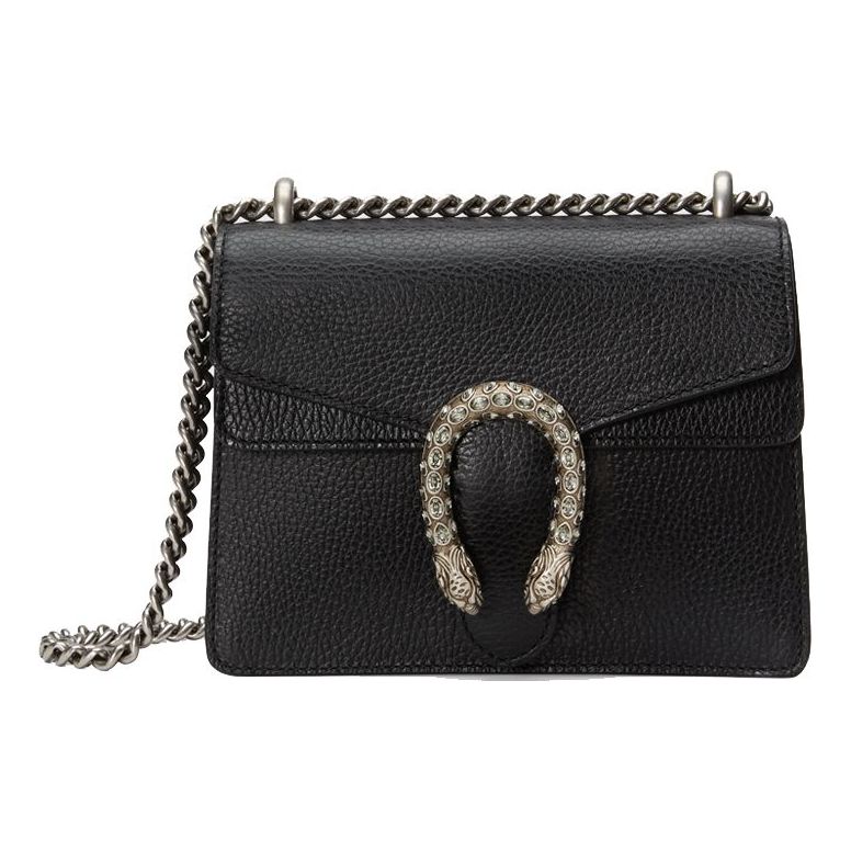 (WMNS) GUCCI Dionysus Leather Mini Handbag Black