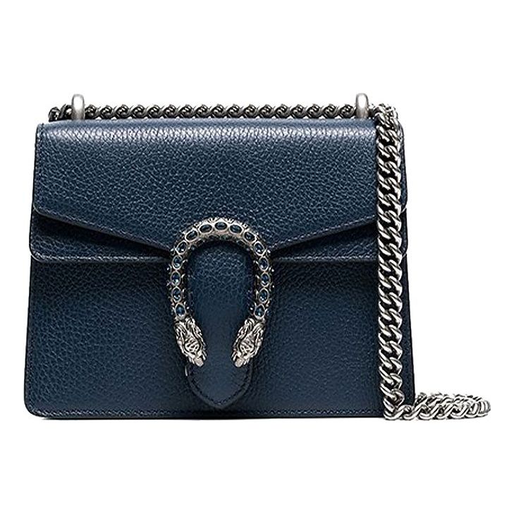 (WMNS) GUCCI Dionysus Chain Crossbody Bag Single Shoulder Bag Blue