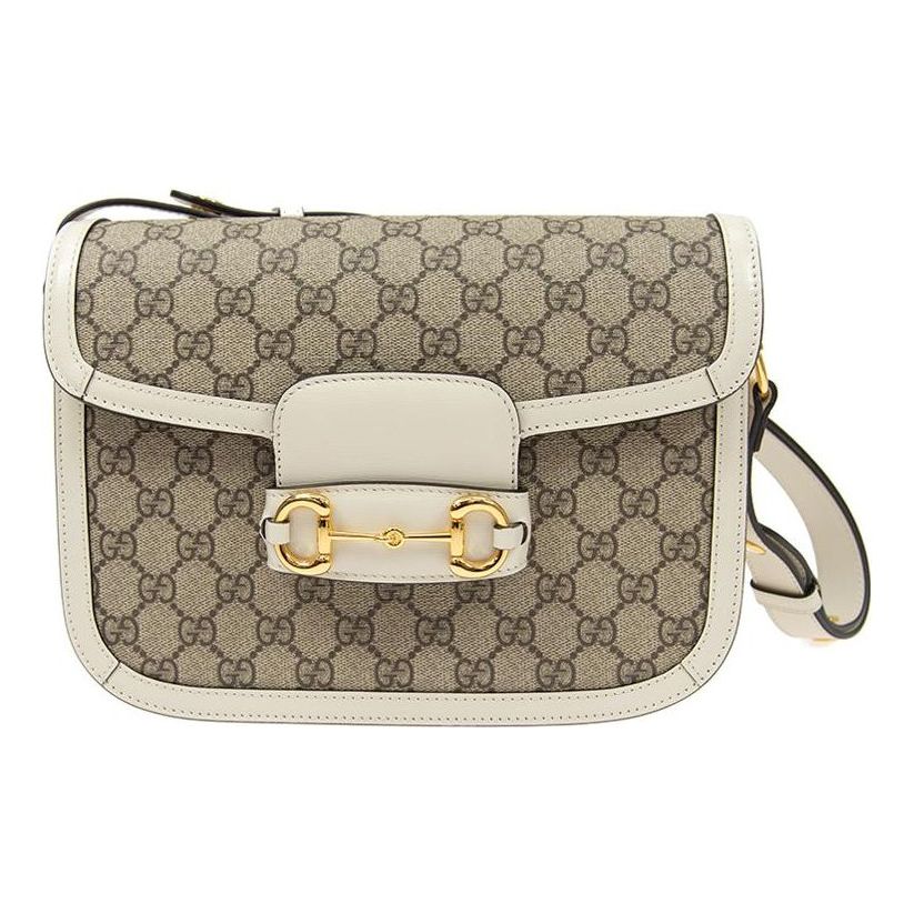 (WMNS) GUCCI 1955 SeriesButton Single Shoulder Bag White