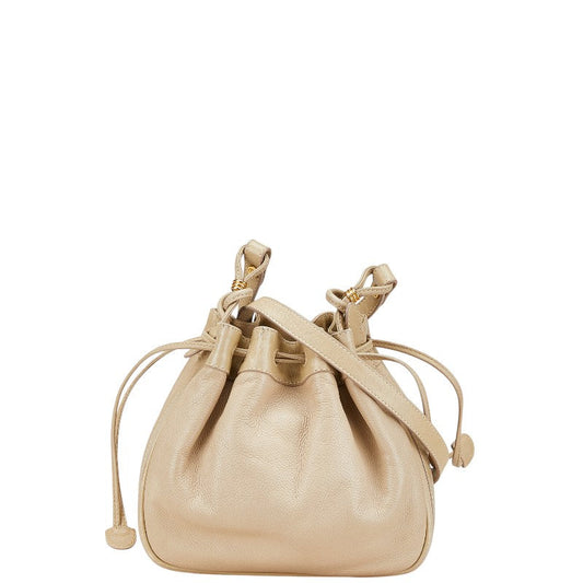 Gucci Leather Drawstring Shoulder Bag 007 894 0065