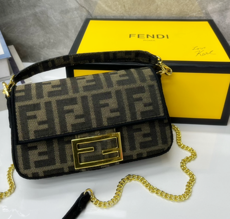 A Fendi baguette that you carry under your arm crossbody bag