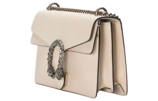 (WMNS) GUCCI Dionysus Series Single Shoulder Bag Small Beige