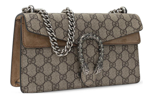 (WMNS) GUCCI GG Dionysus Small-Sized Single-Shoulder Bag Grey/Brown