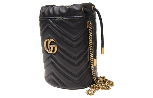 (WMNS) GUCCI GG Marmont Mini Crossbody Bag Black