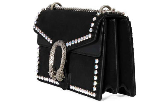 (WMNS) GUCCI Dionysus Series Leather Snake Decoration Single Shoulder Bag Black