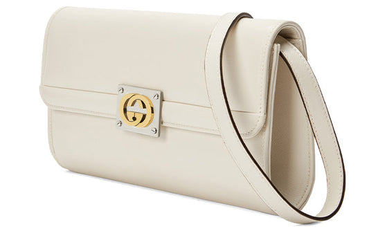 (WMNS) GUCCI GG Leather Bag Small-Size White