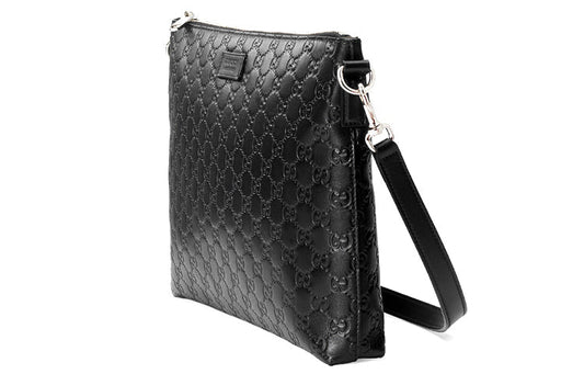 (WMNS) GUCCI GG Leather Single-Shoulder Bag Black