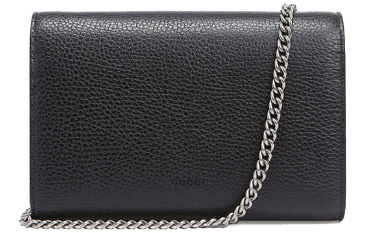 (WMNS) GUCCI Dionysus Tiger Head Leather Chain Shoulder Messenger Bag Mini Black