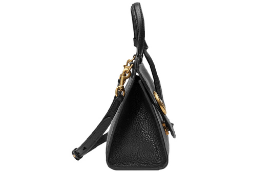 (WMNS) GUCCI Cowhide GG Marmont Logo Single-Shoulder Bag Black