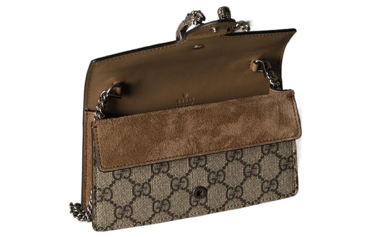 (WMNS) Gucci Dionysus GG Supreme Super Mini Bag 'Beige'