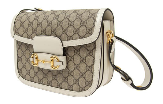 (WMNS) GUCCI 1955 SeriesButton Single Shoulder Bag White