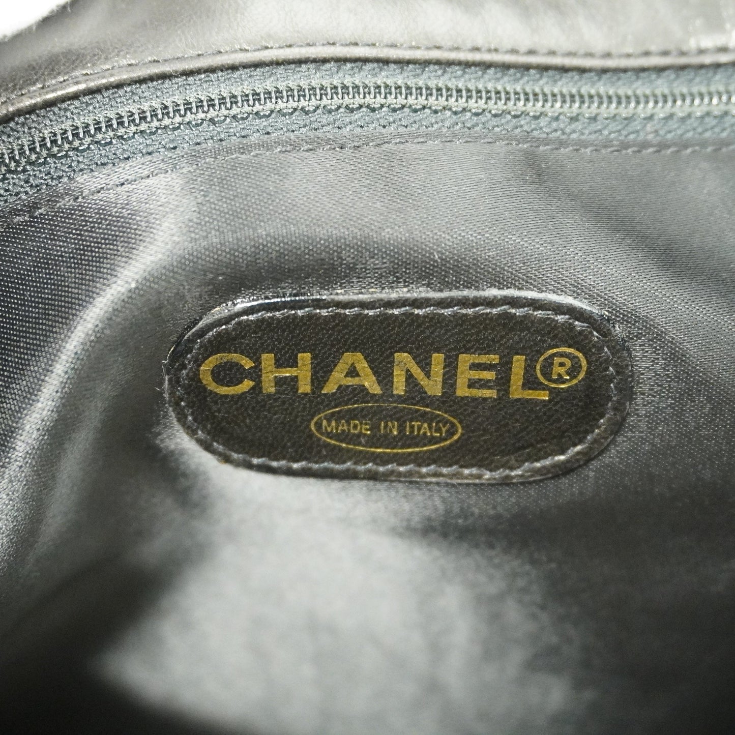 CHANEL  Matelasse Lambskin Women's Leather Shoulder Bag Black