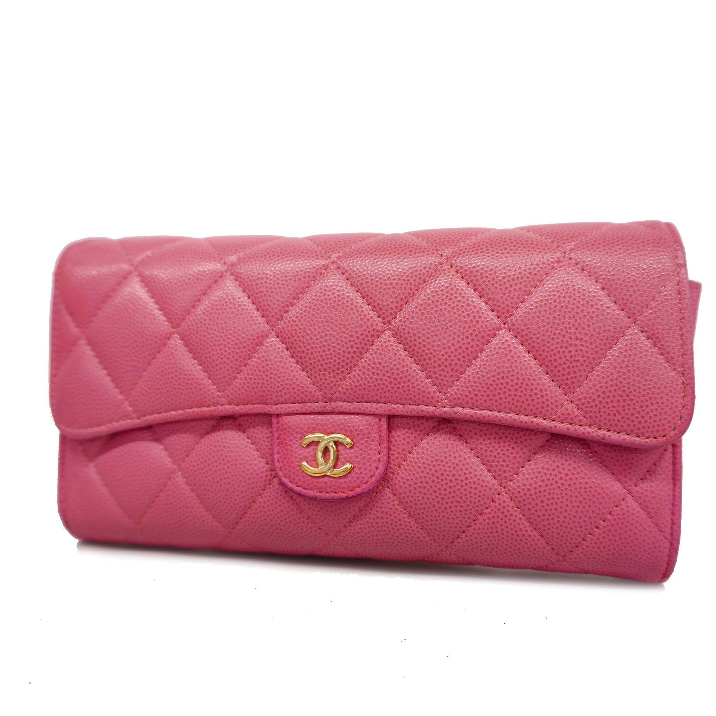 CHANEL  Matelasse Gold Hardware Women's Caviar Leather Caviar Leather