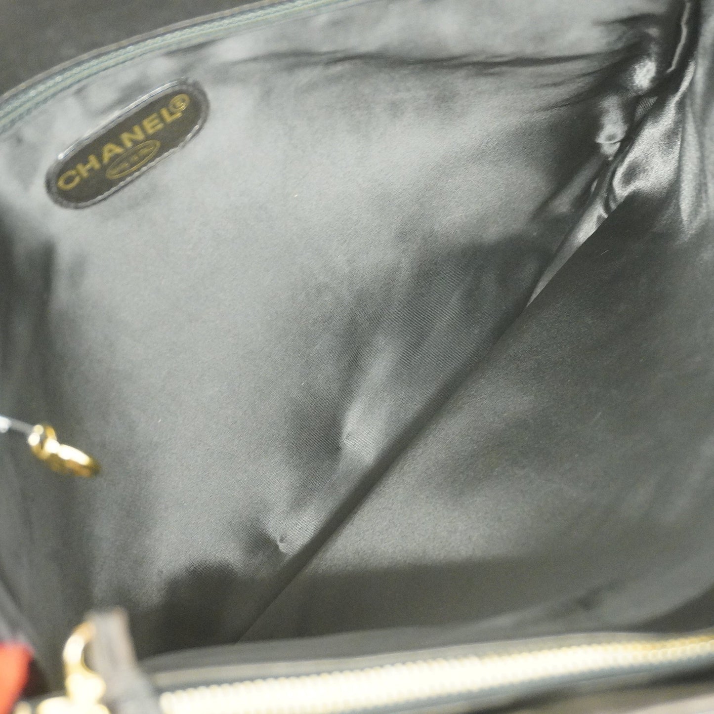 CHANEL  Matelasse Lambskin Women's Leather Shoulder Bag Black