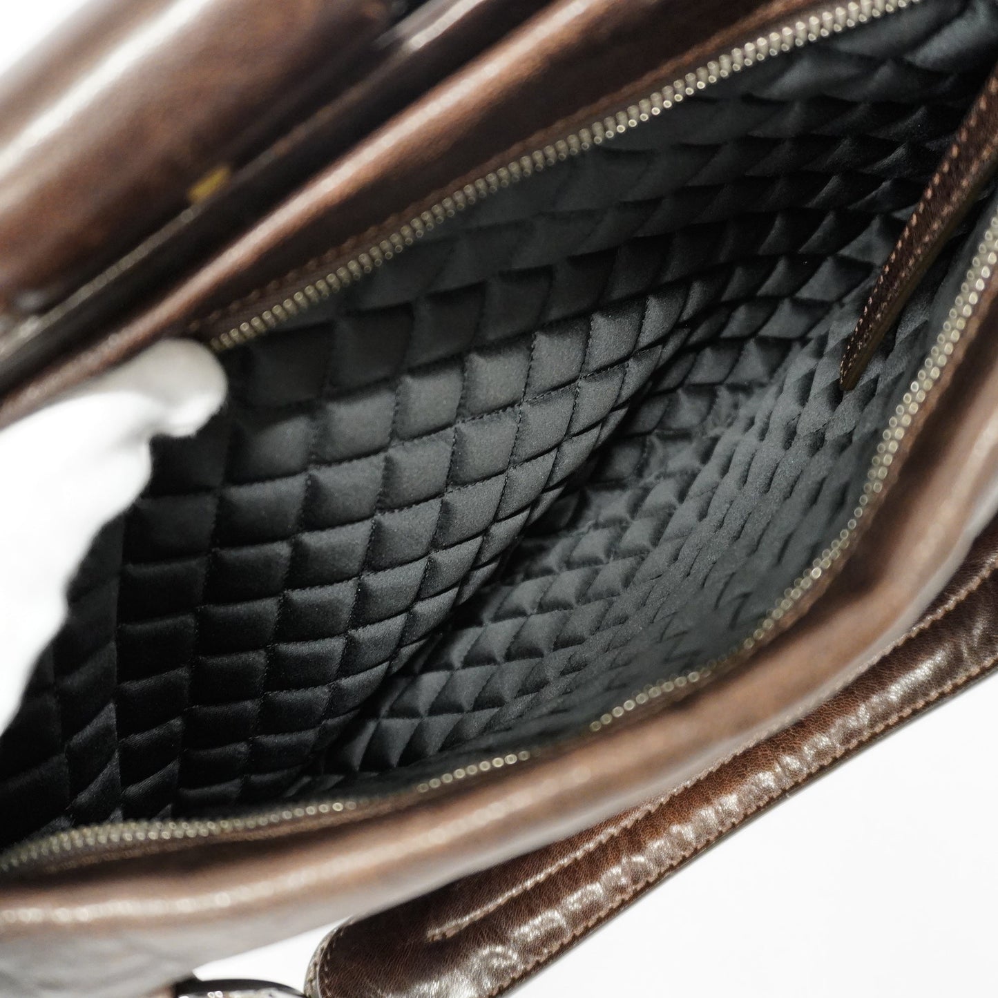 CHANEL  Women's Leather Shoulder Bag Brown