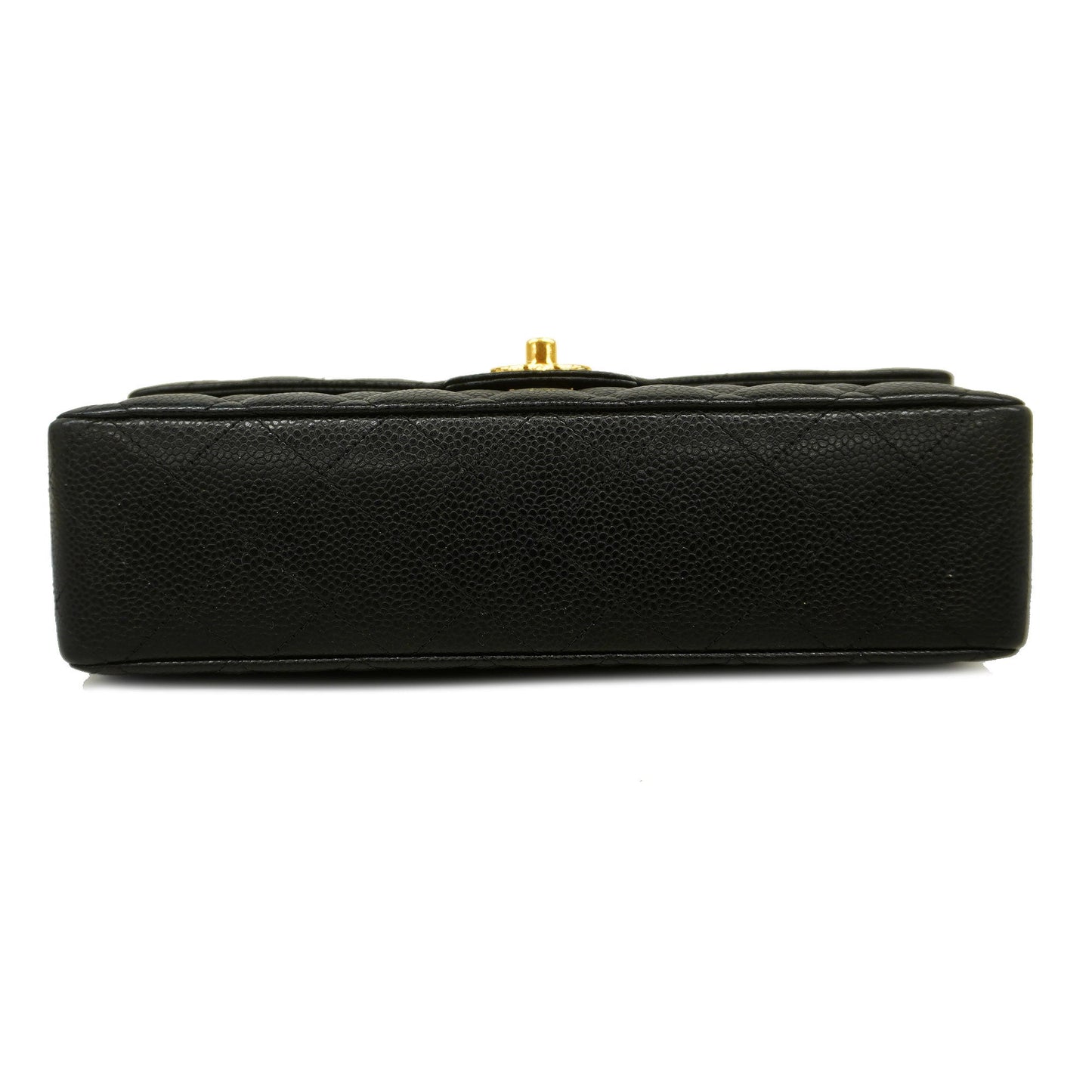 CHANEL  Big Matelasse W Flap W Chain Women's Caviar Leather Shoulder Bag