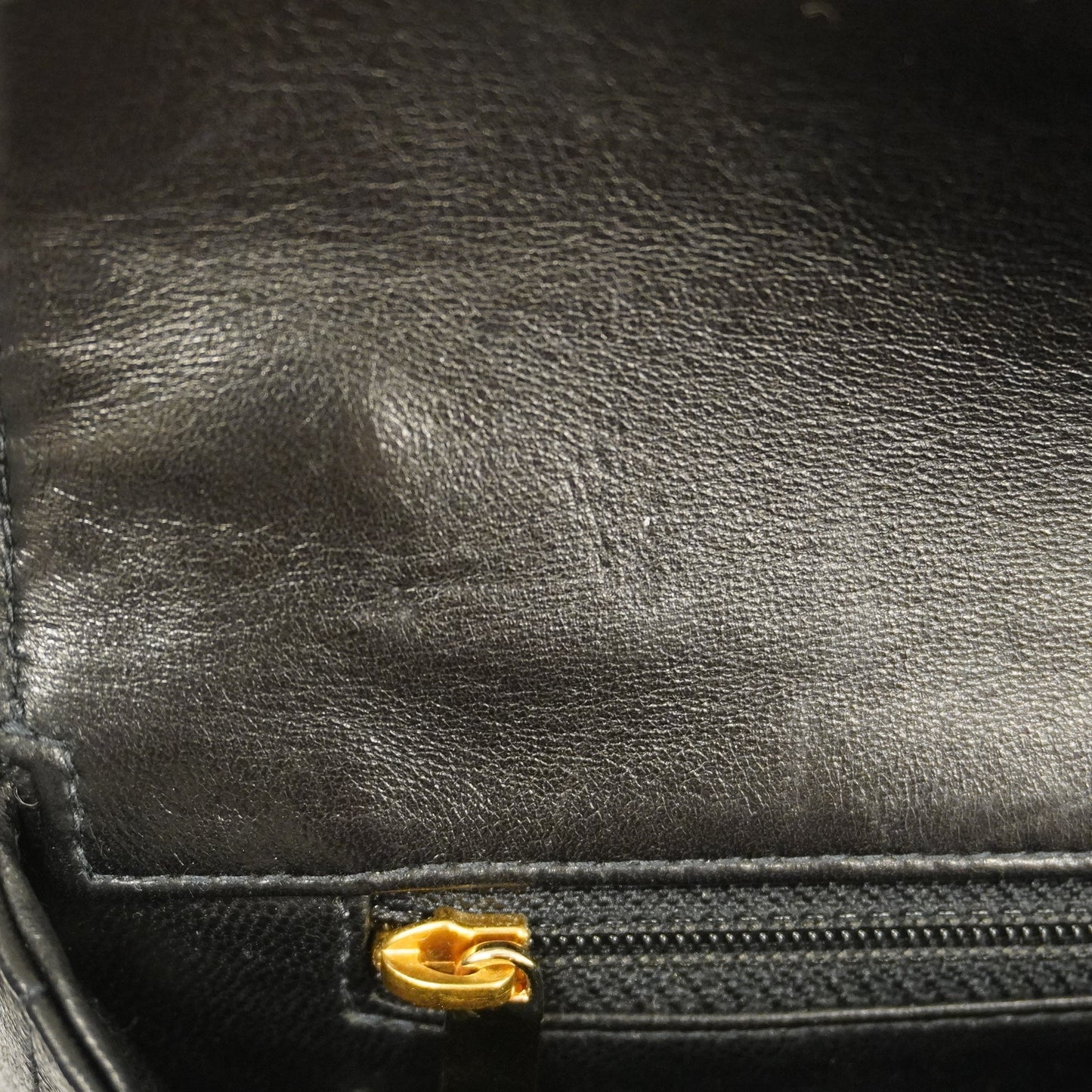 CHANEL  Chocolate Bar Single Chain Shoulder Bag Women's Leather Black
