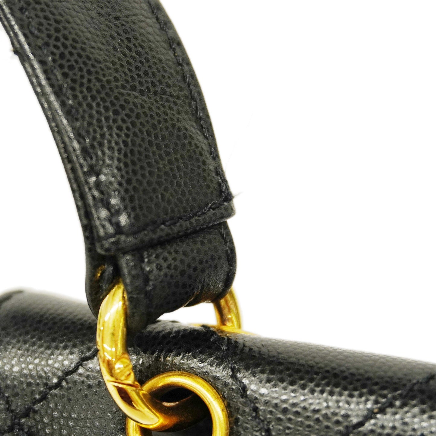CHANEL  Matelasse Shoulder Bag Women's Caviar Leather Shoulder Bag Black