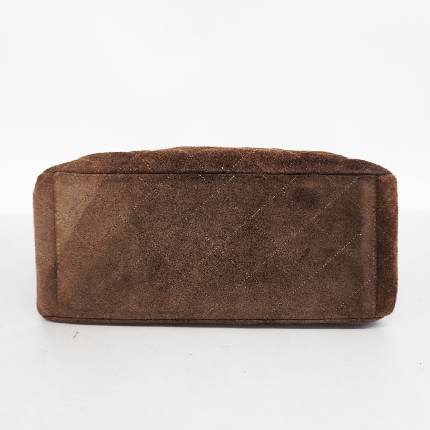CHANEL  Matelasse Women's Suede Shoulder Bag Brown