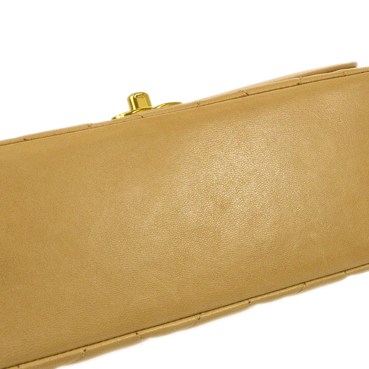 CHANEL  Beige Lambskin Diana Small