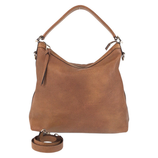 Gucci Leather Interlocking Hobo Bag