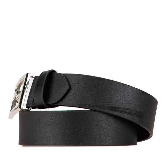 Black Fendi Leather Belt