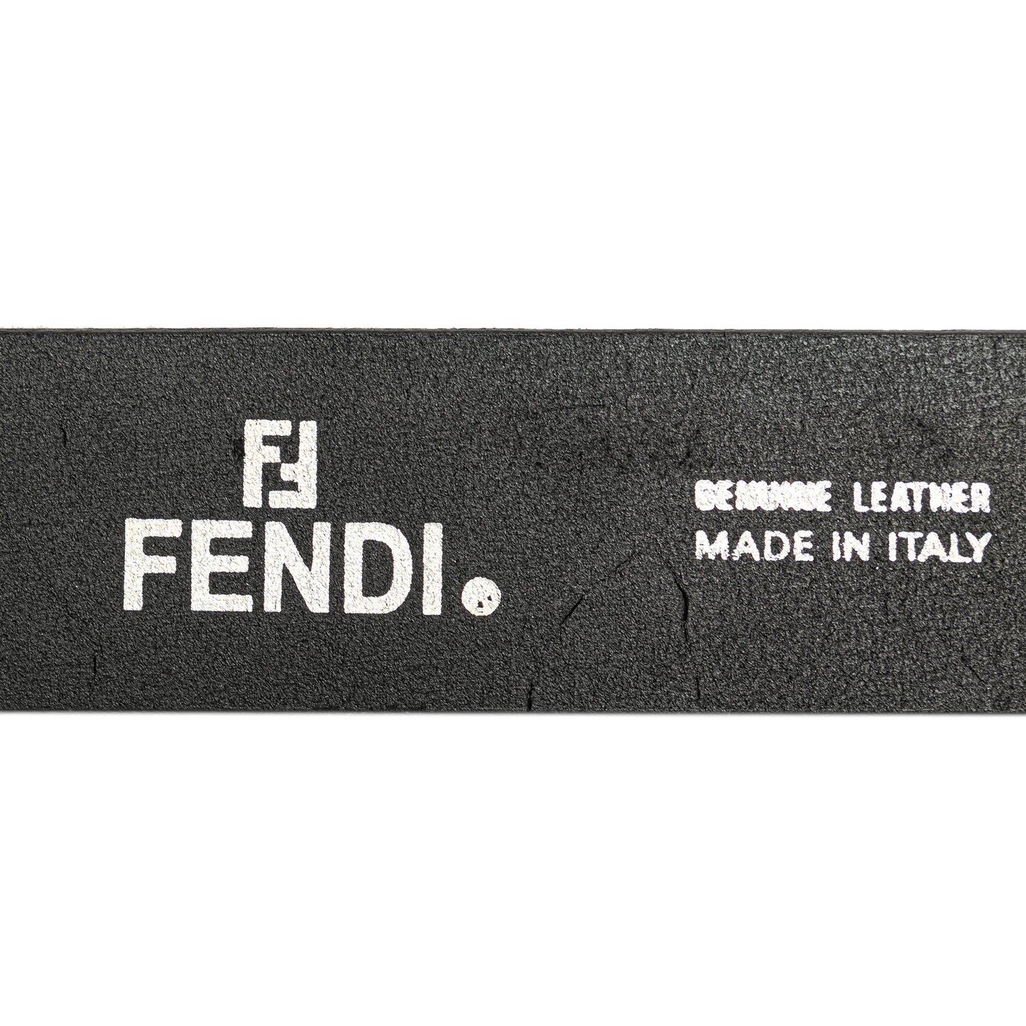 Black Fendi Leather Belt