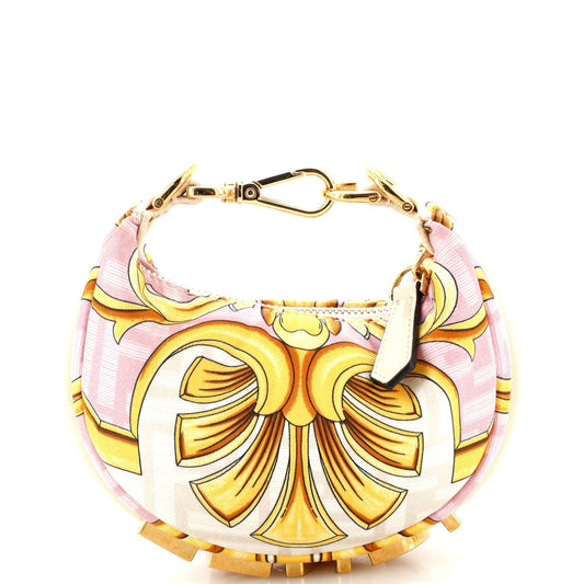 x Versace Fendace Fendigraphy Bag Printed Zucca Silk Nano