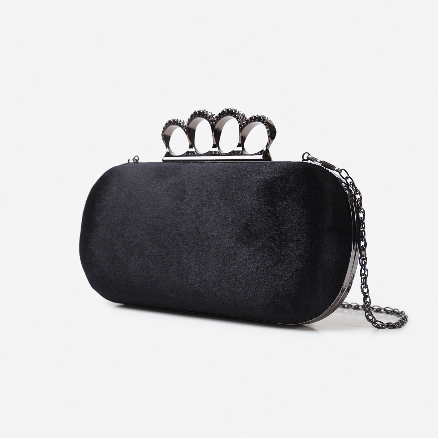 Buckled Glossy Clutch Gerald Bags