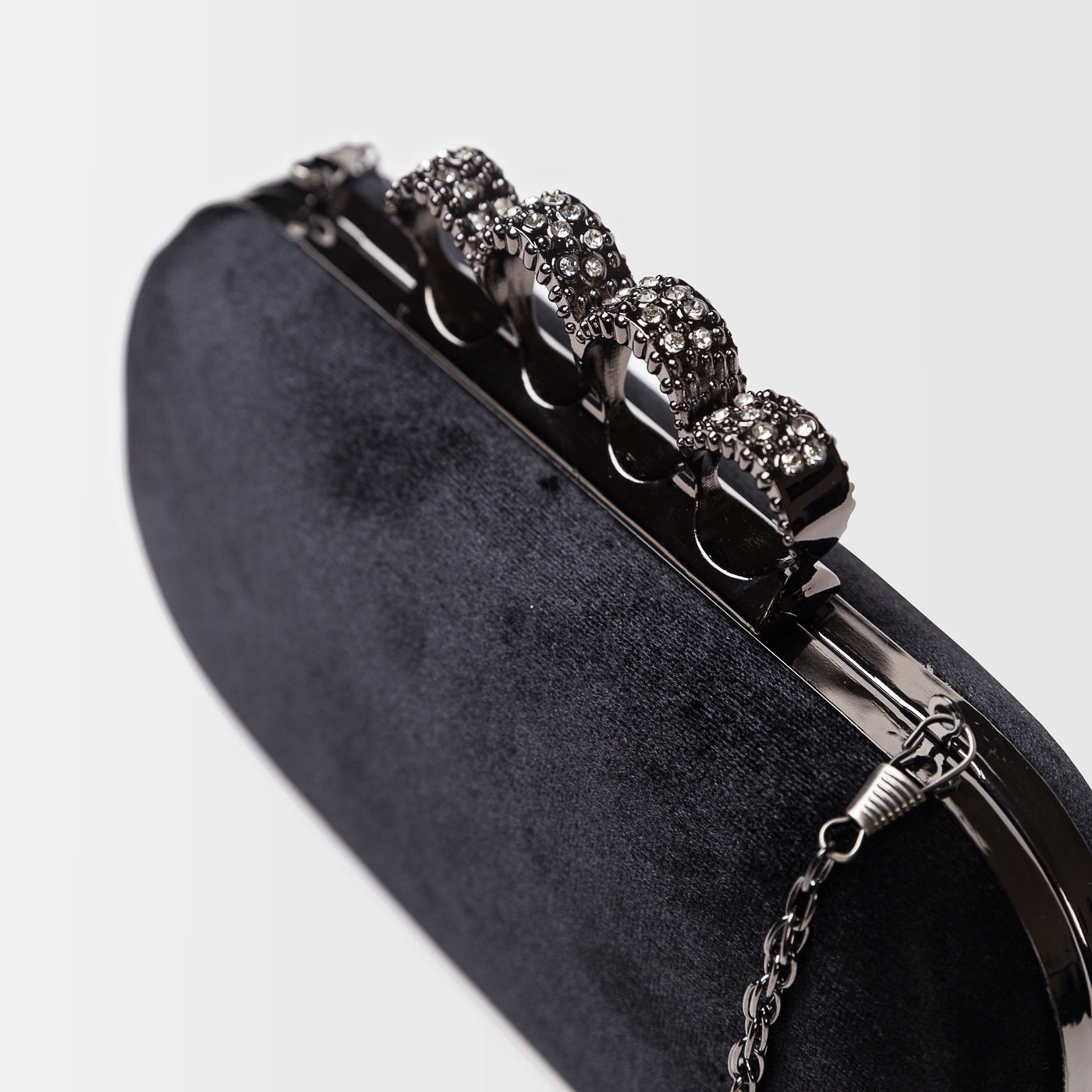Buckled Glossy Clutch Gerald Bags