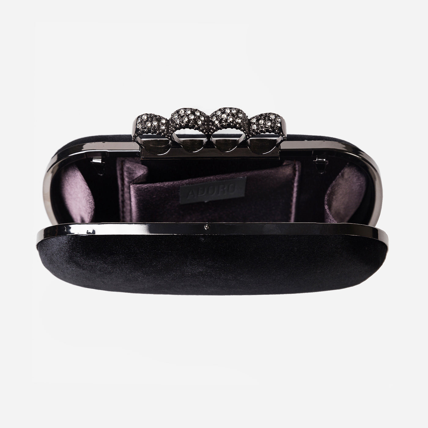 Buckled Glossy Clutch Gerald Bags