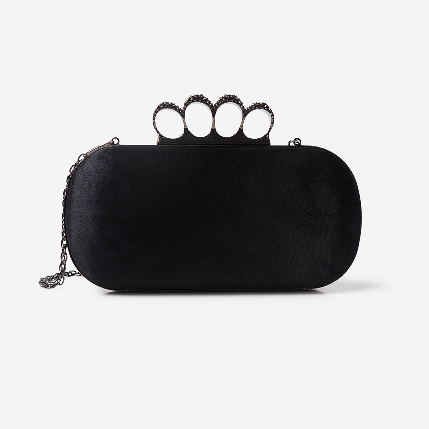 Buckled Glossy Clutch Gerald Bags