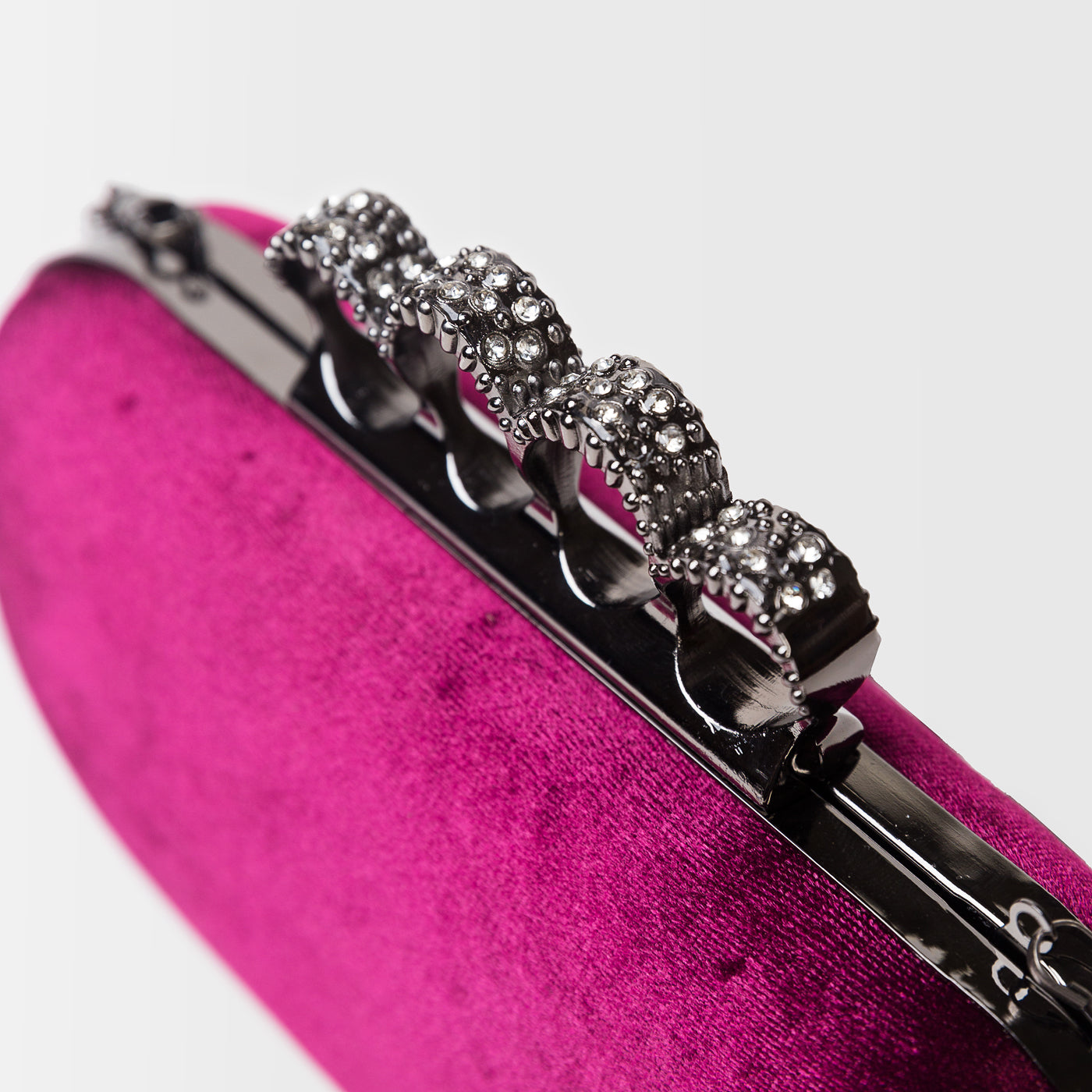 Buckled Glossy Clutch Gerald Bags