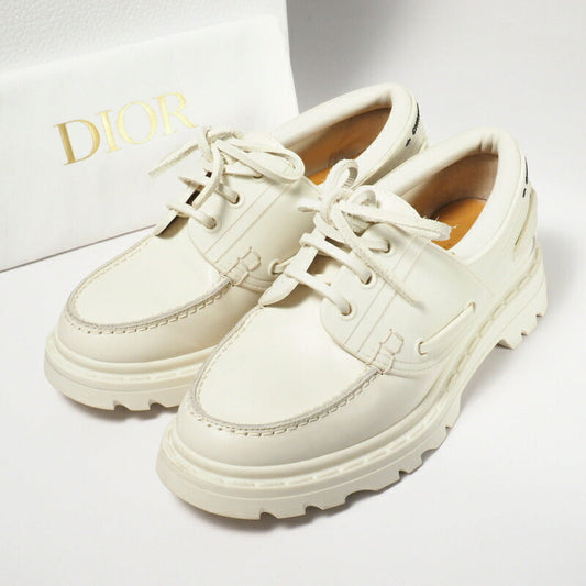 Dior Deck shoes KCB637CRUS03W leather Ivory DIOR WALKER Women 35 Used