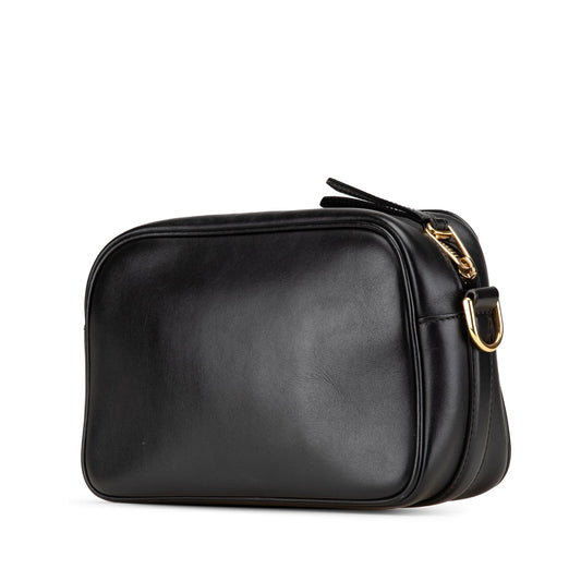 Black Fendi Calfskin F is Fendi Camera Bag