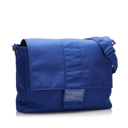 Blue Fendi FF Lock Crossbody