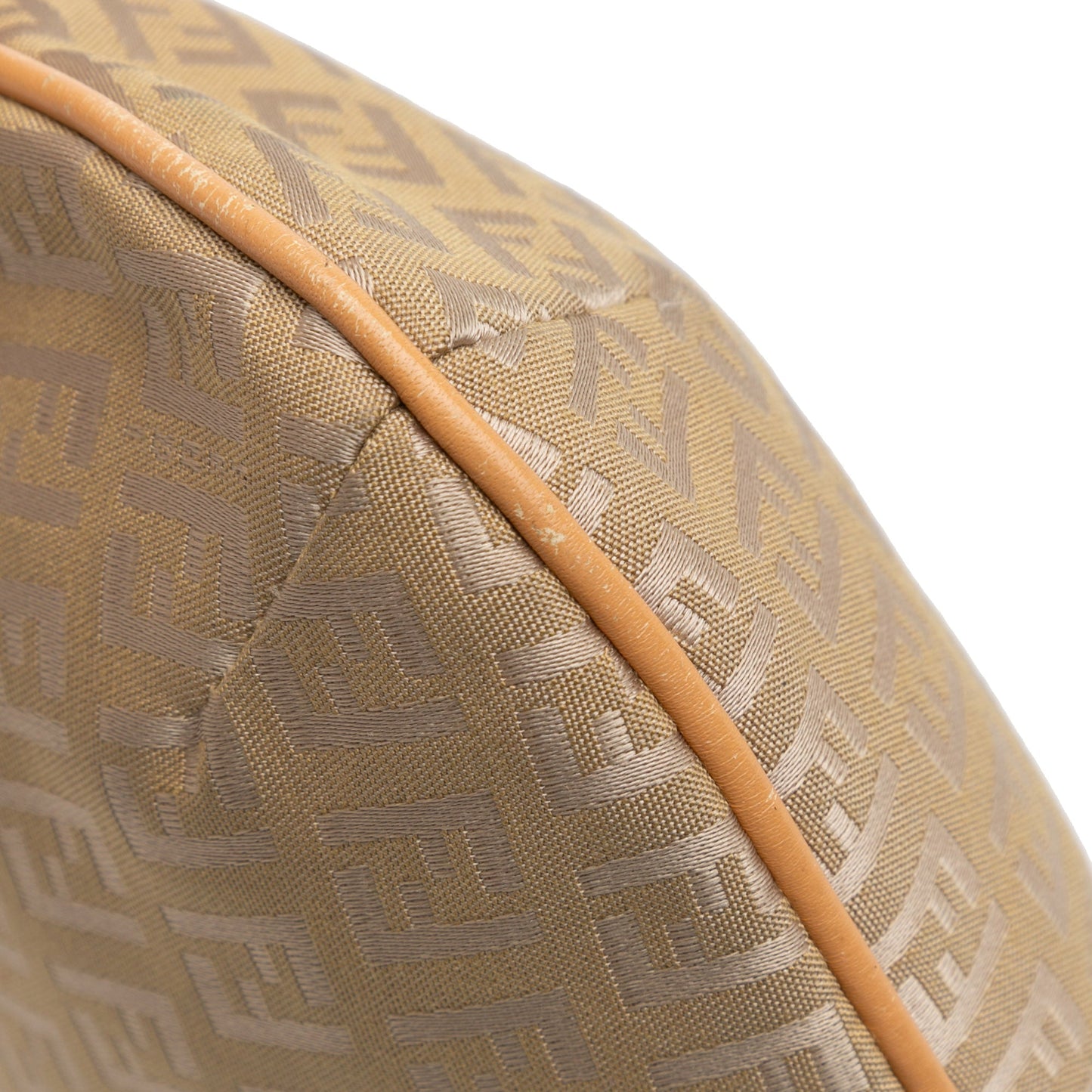 Beige Fendi Zucchino Canvas Hobo